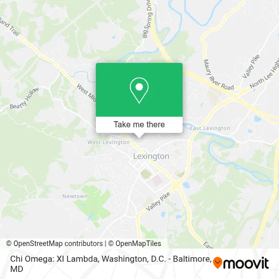 Chi Omega: XI Lambda map