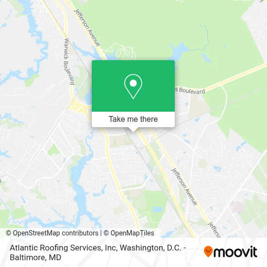 Atlantic Roofing Services, Inc map