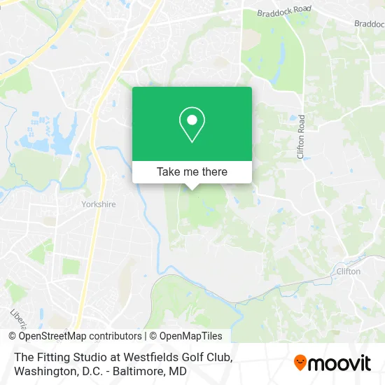The Fitting Studio at Westfields Golf Club map