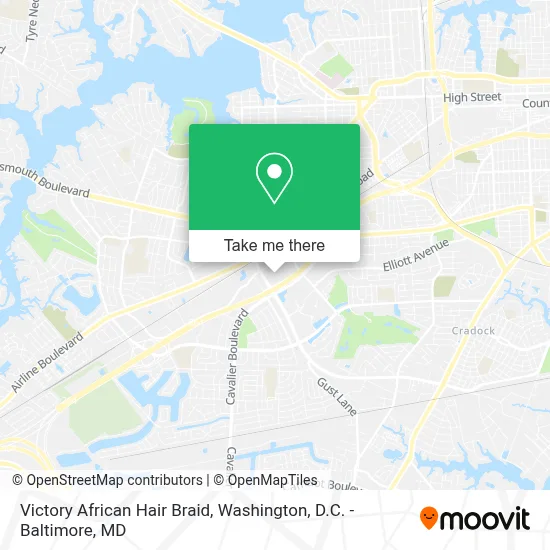 Victory African Hair Braid map