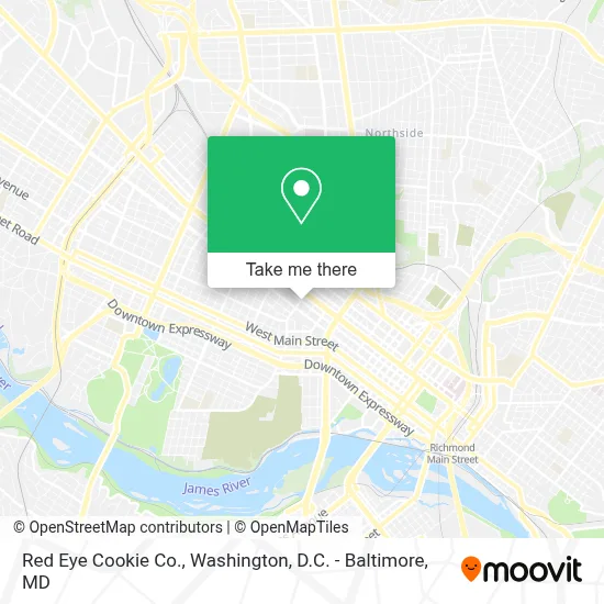 Red Eye Cookie Co. map
