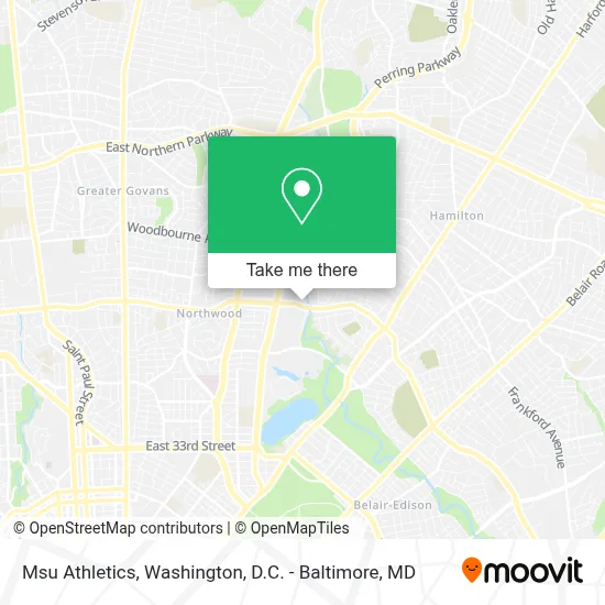 Msu Athletics map