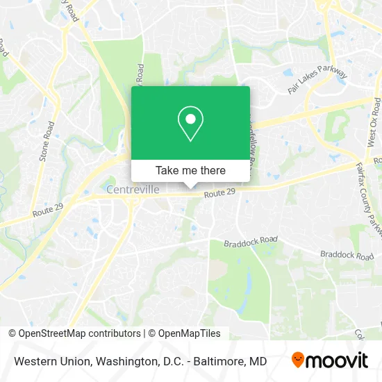 Western Union map