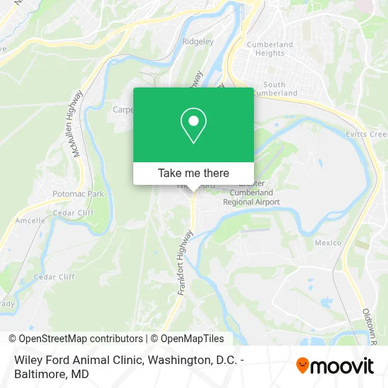 Wiley Ford Animal Clinic map