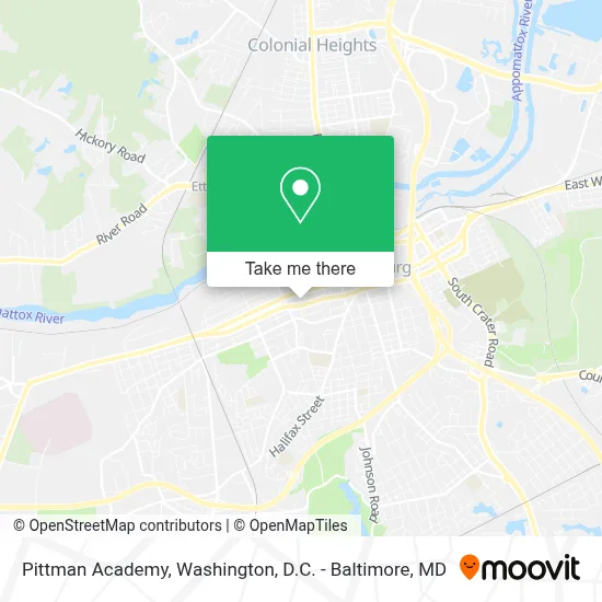 Pittman Academy map