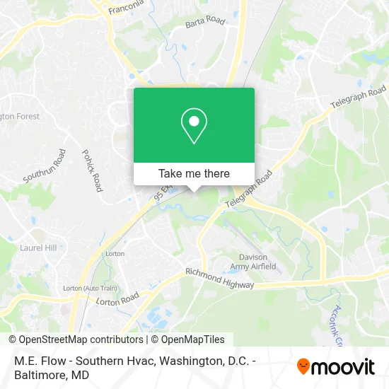 M.E. Flow - Southern Hvac map