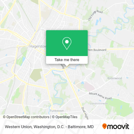 Western Union map