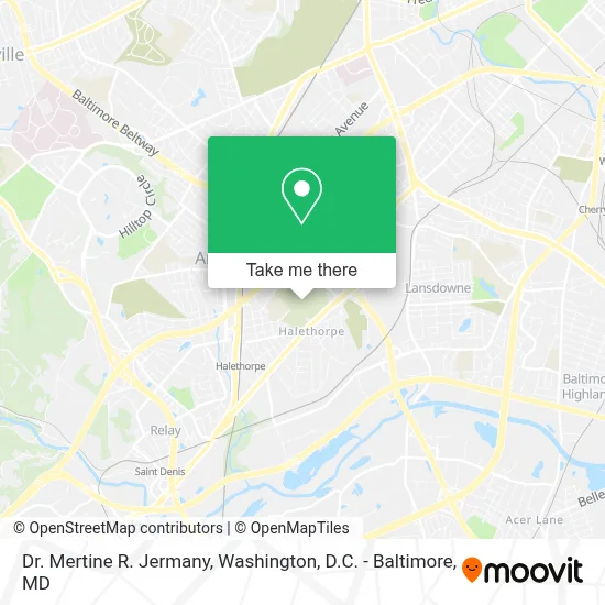 Dr. Mertine R. Jermany map