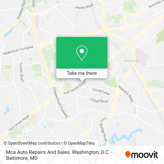 Mca Auto Repairs And Sales map