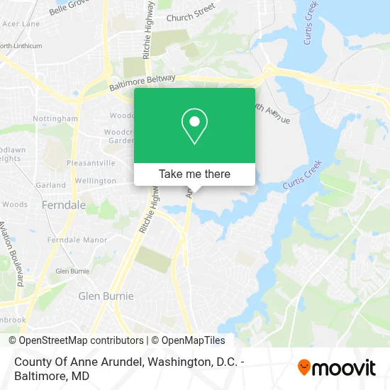 County Of Anne Arundel map
