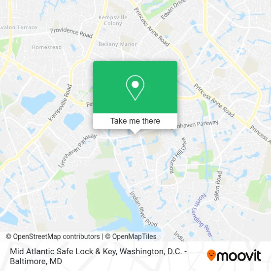 Mid Atlantic Safe Lock & Key map
