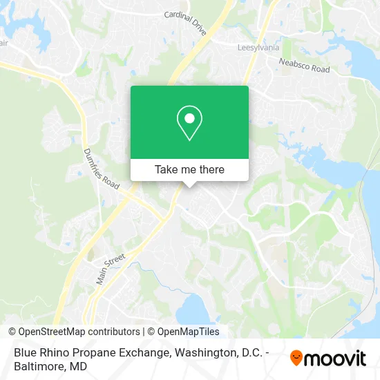 Blue Rhino Propane Exchange map
