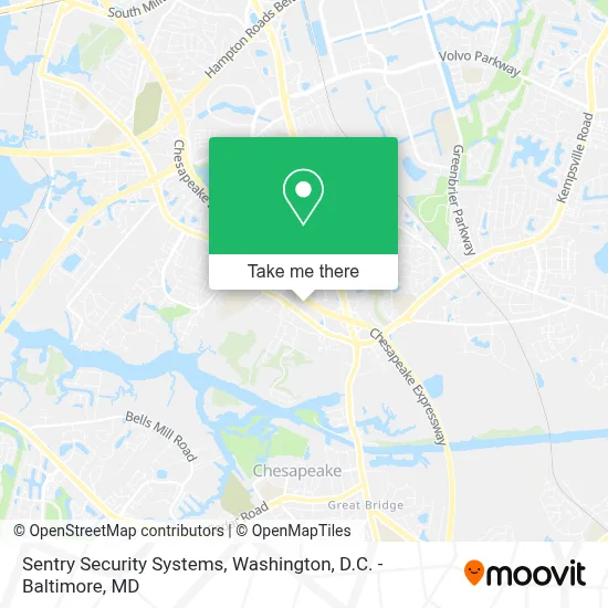 Sentry Security Systems map