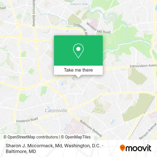 Sharon J. Mccormack, Md map