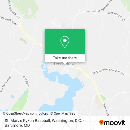 St. Mary's Ryken Baseball map