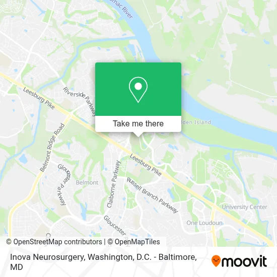 Inova Neurosurgery map