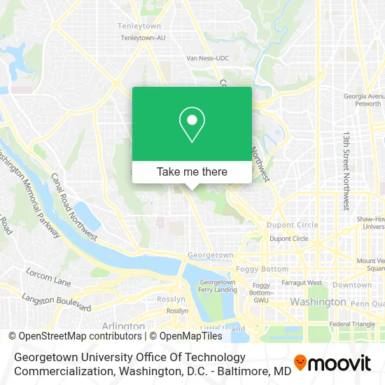 Georgetown University Office Of Technology Commercialization map