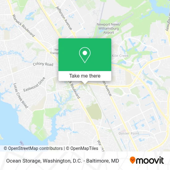 Ocean Storage map