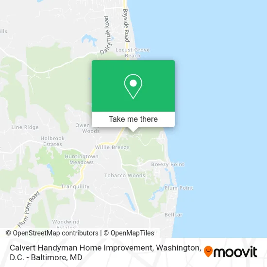 Calvert Handyman Home Improvement map
