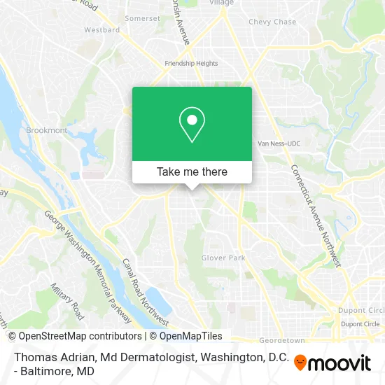 Thomas Adrian, Md Dermatologist map