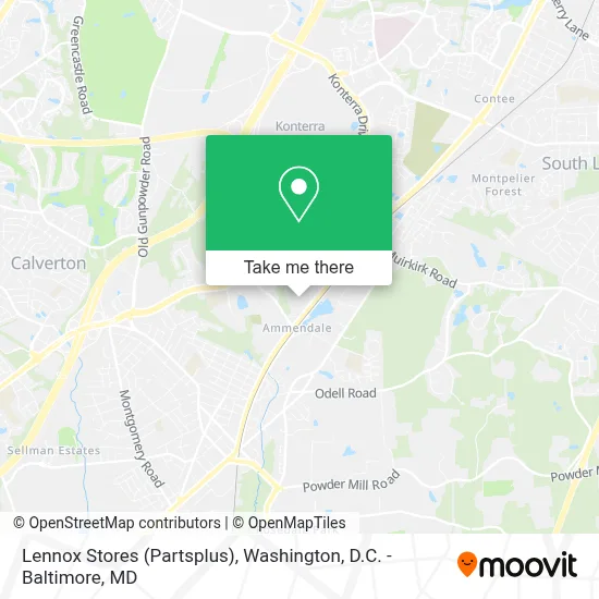 Lennox Stores (Partsplus) map