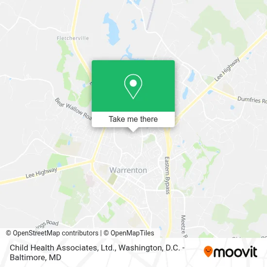 Child Health Associates, Ltd. map
