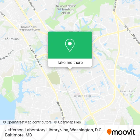 Jefferson Laboratory Library / Jsa map