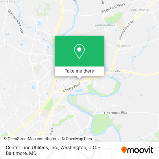 Center Line Utilities, Inc. map