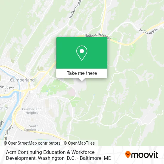 Acm Continuing Education & Workforce Development map