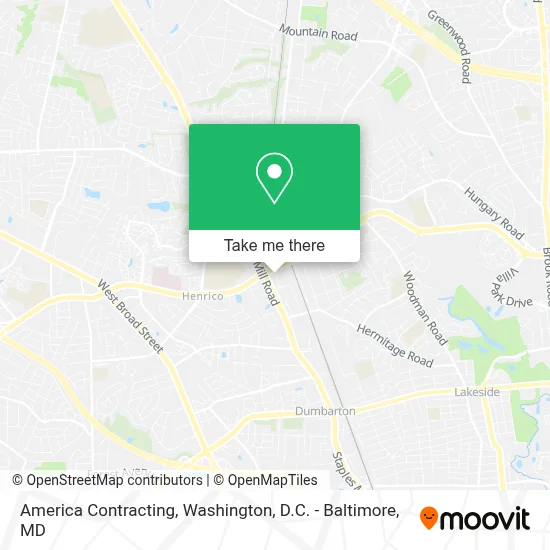 America Contracting map