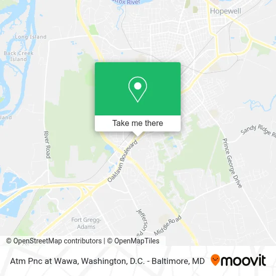 Atm Pnc at Wawa map