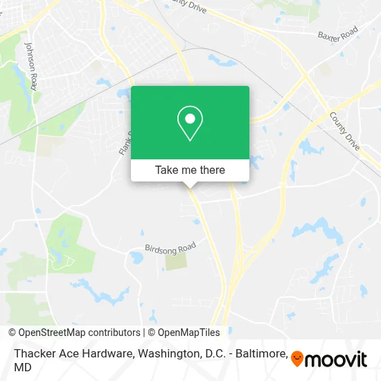 Thacker Ace Hardware map