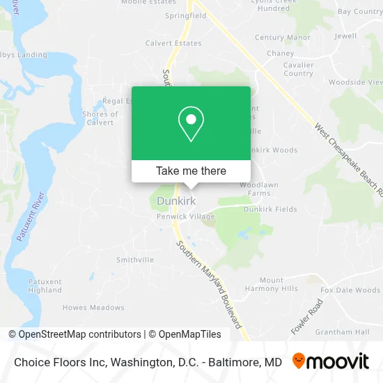 Choice Floors Inc map