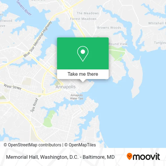 Memorial Hall map