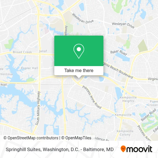 Springhill Suites map