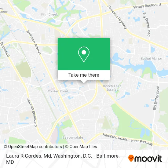 Laura R Cordes, Md map