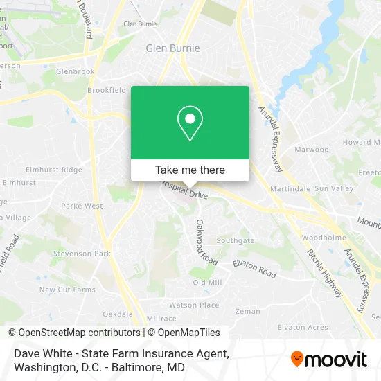 Dave White - State Farm Insurance Agent map