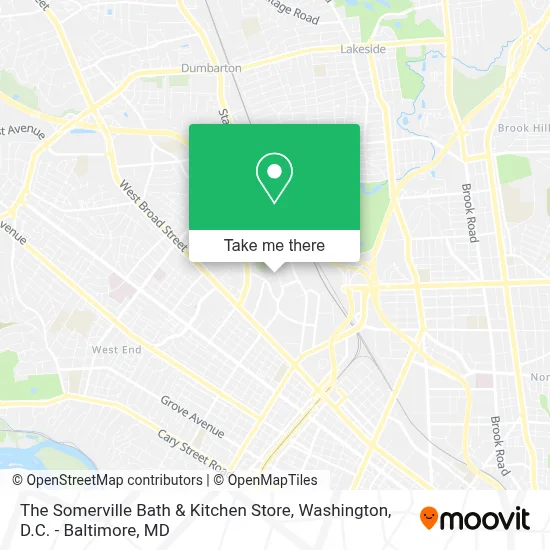 The Somerville Bath & Kitchen Store map