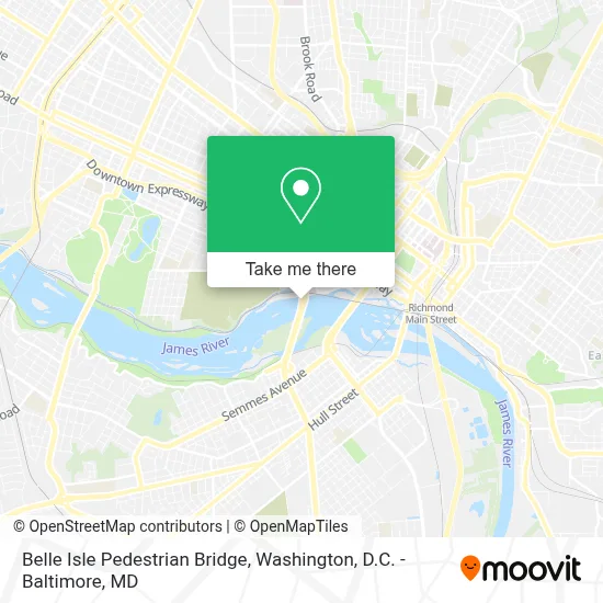 Belle Isle Pedestrian Bridge map