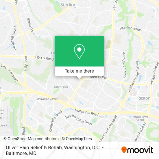 Oliver Pain Relief & Rehab map