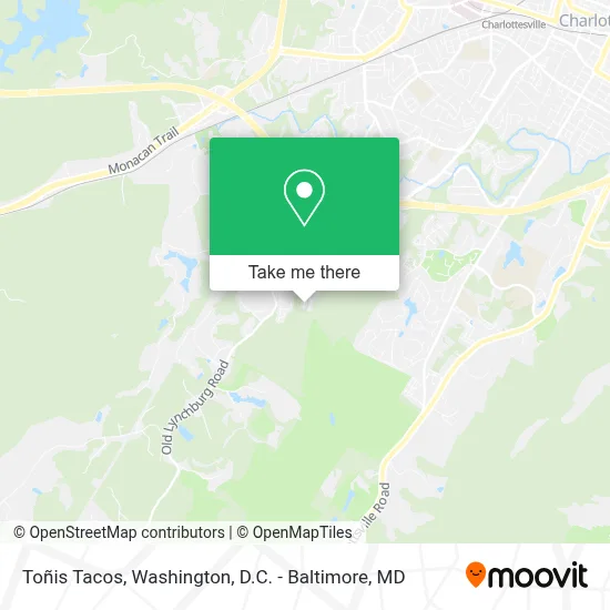 Toñis Tacos map