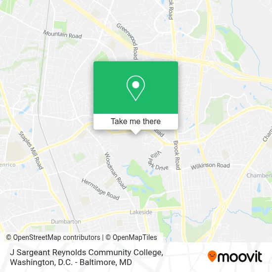 J Sargeant Reynolds Community College map