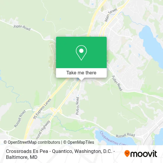 Crossroads Es Pea - Quantico map