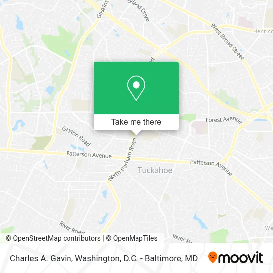 Charles A. Gavin map