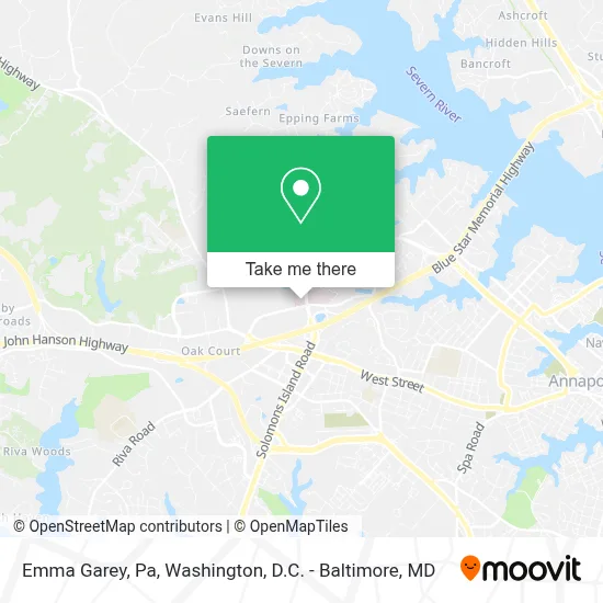 Emma Garey, Pa map
