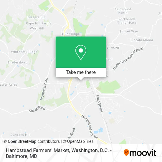 Hampstead Farmers' Market map