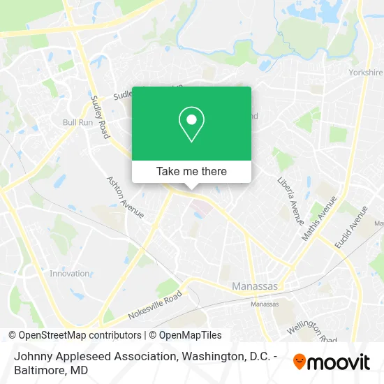 Johnny Appleseed Association map