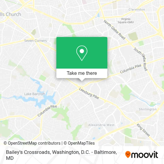 Bailey's Crossroads map