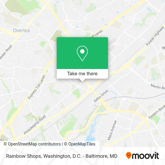 Rainbow Shops map