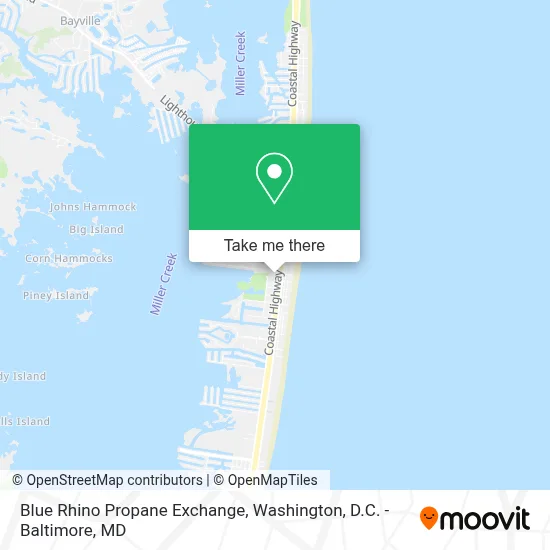 Blue Rhino Propane Exchange map